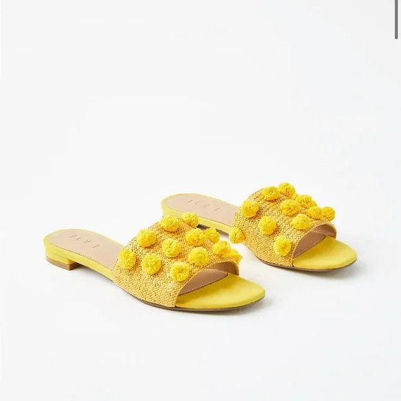 Pom Pom Floral Chappals LOFT Shoes Pom Pom Slide Sandals Poshmark
